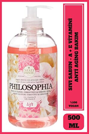 Sıvı Sabun Philosophia Lift  A ve E Vitaminli Sıkılaştırıcı Vegan Bakım 500 ml