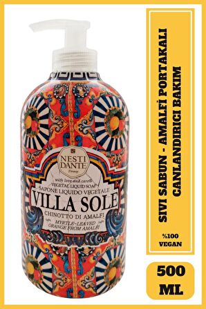 Sıvı Sabun Villa Sole Chinotto D'Amalfi Vegan Bakım 500 ml