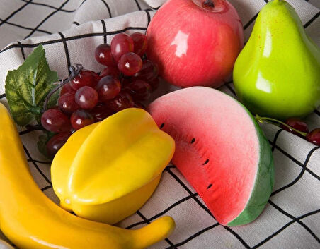 20li Set Yapay Meyve Paketi Karışık Dekoratif Meyveler 