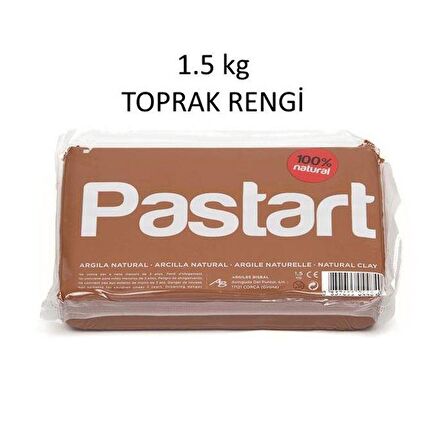 Bisbal Pastart Doğal Model Kili 1500g Toprak Rengi