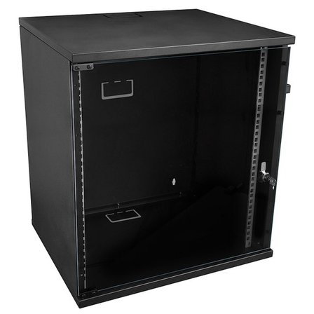 S-Link Sl-U12 Yeni Nesil 12U Soho Rack Kabin W 530Mm D 400Mm Siyah