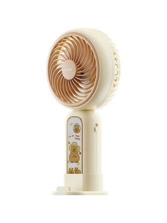 Asonic Afn20 Krem 250Mah Dahili Pil Elde Taşınabilir Masaüstü Usb Fan Şarjlı Type-C Şarj