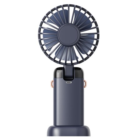 Asonic Afn28 Lacivert 500Mah 3 Kademe Dijital Göstergeli Katlanabilir Mini Usb Fan