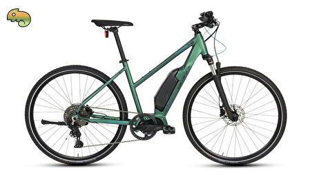 CARRARO E-SPORTIVE 6.7 KADIN ŞEHİR BİSİKLETİ 480H HD 28 JANT 9 V HD MAT MAVİ YEŞİL BUKALEMUN SİYAH BEYAZ