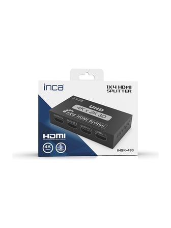 İnca İhsk-430 Hdmi Splitter 1 İn 4Out 4K@30Hz Switch (Giriş 1 Hdmi,Çıkış 4 Hdmi)