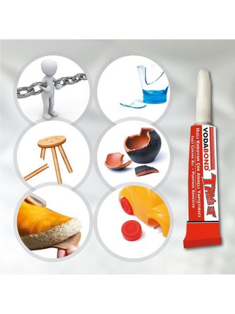 Vodobond Tamir Et Hızlı Kuruyan Çok Amaçlı Yapıştırıcı 5 Gram (Metal-Plastik-Kauçuk-Ahşap-Cam)