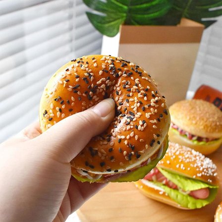 Yapay Burger Tavukburger Yumuşak Dokulu 10cm