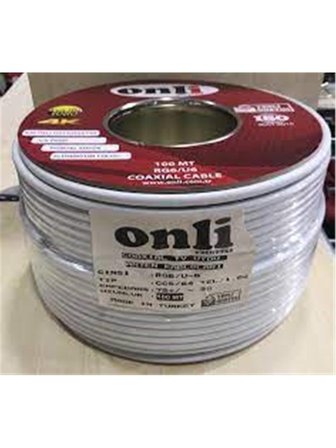 Onli On-8001 Rg6-U6 96 Tel 1,02 Ccs-Al 100 Metre Anten Uydu Kablosu