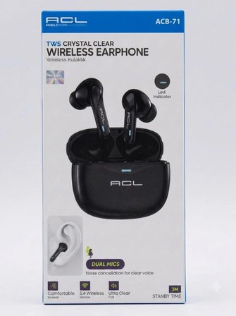 ACB-71 Bluetooth 5.4 Çift Mikrofonlu Kablosuz Kulak İçi Kulaklık (Gürültü Engelleme / HD Görüşme)