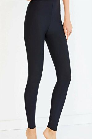 Kadın Siyah Kışlık Termal Tayt