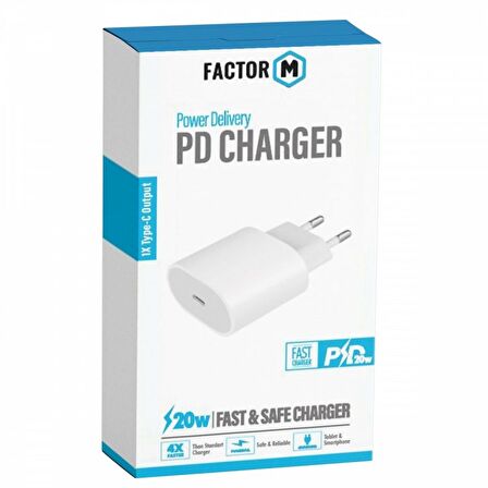 Factor-M Pd Charger Type-C 20W