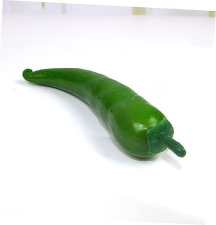 Yapay Yeşil Sivri Biber 1adet 18*3cm Gerçek Boyut