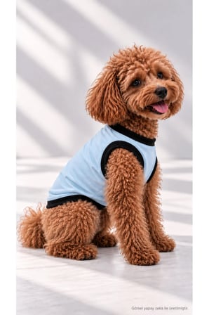 moffi Kedi Ve Küçük Irk Köpekler İçin Günlük Kullanım Pamuklu Atlet
