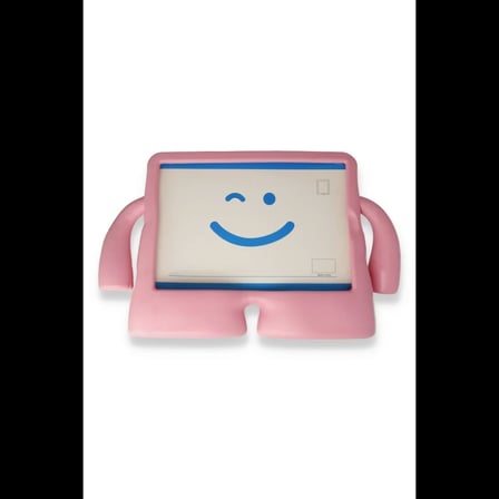 Apple iPad Pro 11 (2021) Kılıf Karakter Tablet Silikon - Açık Pembe