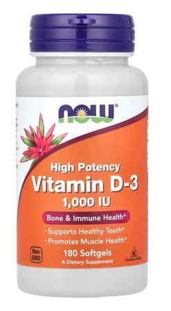 Now Vitamin D3 180 Kapsül 