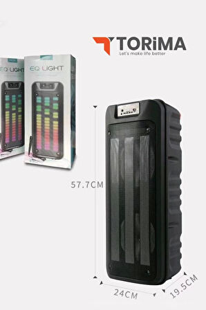 Gts-1852 Taşınabilir Rgb Ledli Bluetooth Hoparlör Usb-tf Siyah