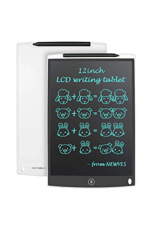 12 Inc Writing Lcd Grafik Dijital Kalemli Çizim Tableti Yazı Tahta Not Yazma Eğitim Tableti