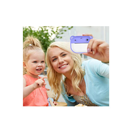 Dijital Video Kayıt Fotoğraf Çocuk Kamerası Anlık Termal Resim Kağıt Baskılı