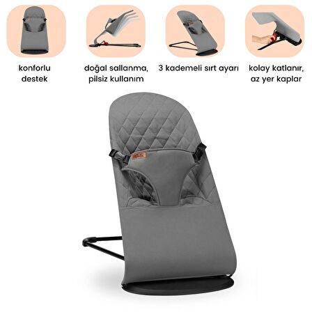 Gulz Sleeper Antrasit Sallanan Ana Kucağı