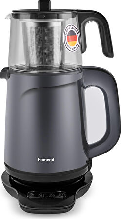 Homend Royaltea 1729H Konuşan Çay Makinesi Antrasit