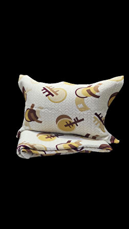 RÜYA TEK KİŞİLİK PİKE YATAK ÖRTÜSÜ GUİTARS TARÇIN