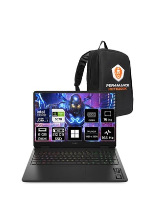 Omen 16 Ultra 7 255H 8GB 512GB SSD RTX5070/8GB 16" WUXGA 165Hz W11H Gaming Laptop