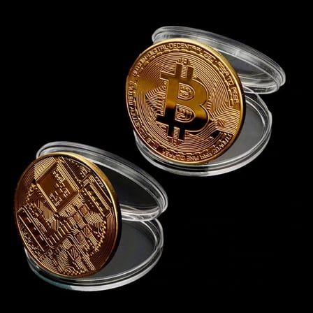 Roichil® Bitcoin Madeni Hatıra Parası Madeni Bitcoin Hediye Sikke Para