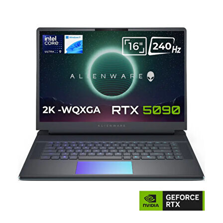 Dell Alienware 16 Area-51 AA16250 Ultra 9 275HX 32GB 3TB SSD 24GB RTX5090 175W 16 WQXGA 240Hz Windows 11 İngilizce Klavye