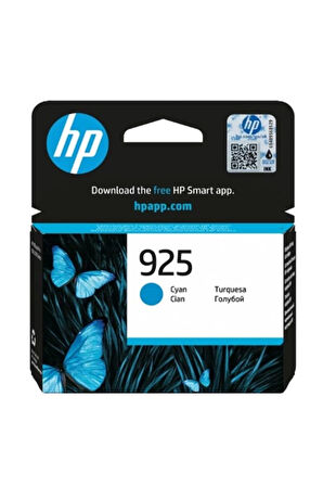 Hp 925 Cyan Mavi Kartuş 4K0V6PE