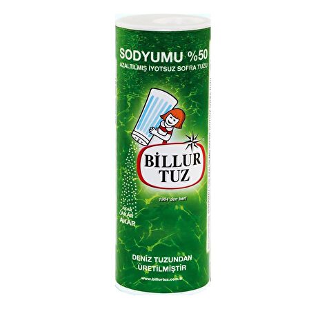 Billur Tuz Sodyumu %50 Azaltılmış 500 gr 2 li