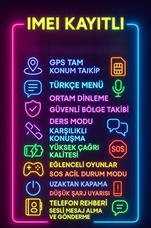 Uz q28 GPS Konum Takipli 4g Destekli Akıllı Çocuk Takip Saati Sim Kartlı Arama