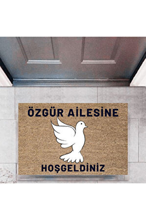 Kapı Önü Paspası Dekoratif Dijital Baskı Kişiye Özel P-2449