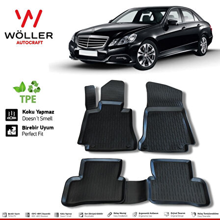 Mercedes E Serisi W212 Paspas 2009 2016 Arası 3d Havuzlu Wöller Paspas
