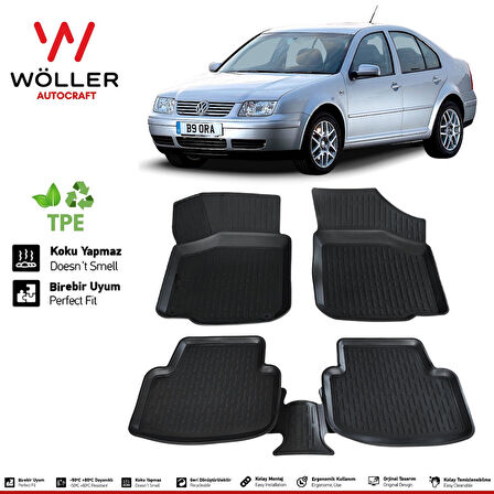 Volkswagen Bora Paspas 1999 2005 Arası 3d Havuzlu Wöller Paspas