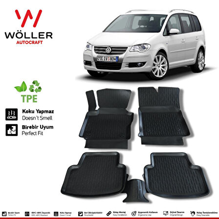 Volkswagen Touran Paspas 2003 Sonrası 3d Havuzlu Wöller Paspas