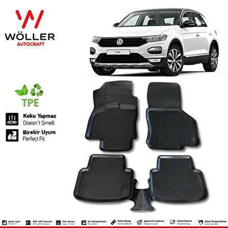 Volkswagen T Roc Paspas 2016 2022 Arası 3d Havuzlu Wöller Paspas