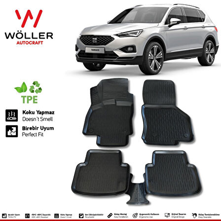 Seat Tarraco Paspas 2021 Sonrası 3d Havuzlu Wöller Paspas