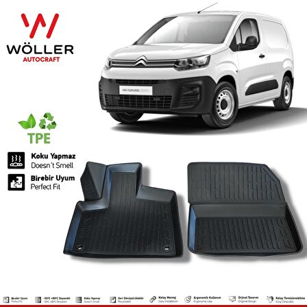 Citroen Berlingo Van Paspas 2019 Sonrası 3d Havuzlu Wöller Paspas