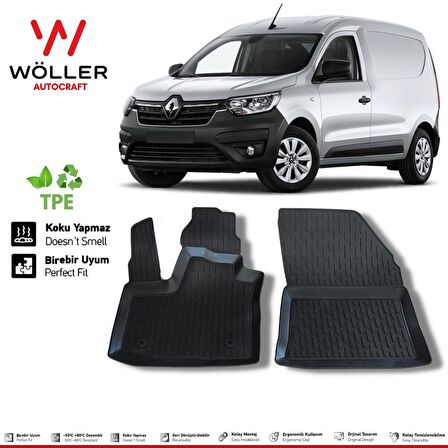 Renault Express Combi Van Paspas 2021 Sonrası 3d Havuzlu Wöller Paspas