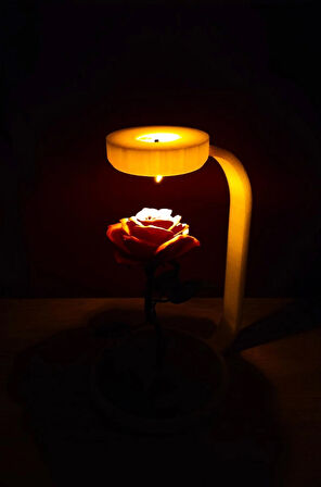 3D Yazıcı Üretimi Gül Işığı – Tealight Gece Lambası