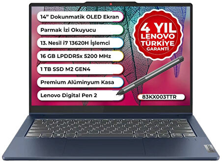LENOVO Ideapad Slim 5 Case 2 In 1 Intel Core I7-13620h 16 GB 1 TB SSD Freedos 14 Inç 83KX003TTR