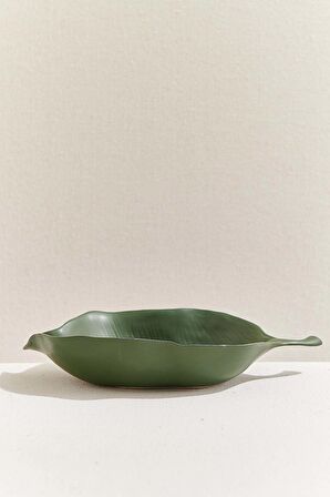 Paşabahçe Leaf 2 Seramik Dekoratıf Tabak M