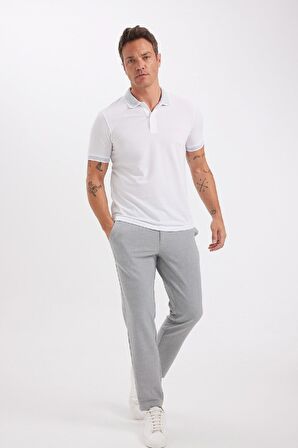 DeFacto Slim Fit Dar Kesim Kısa Kollu Pamuklu Polo Tişört D0033AXNSWT34