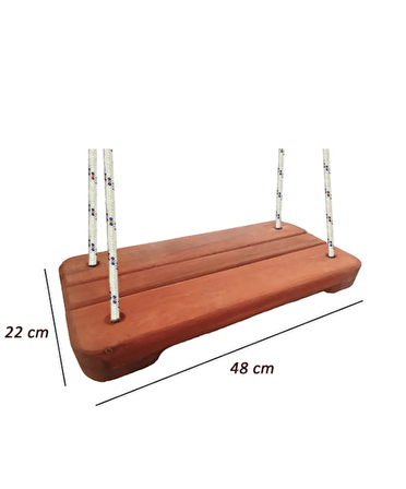 Doğal Ahşap Halatlı Park Salıncak Oturağı Çocuk Ve Yetişkinler Için Ahşap Salıncak Oturakları