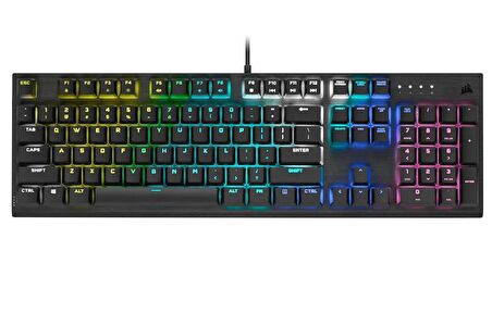 Corsair CH-910D019-TR K60 RGB PRO Cherry Viola Switch Türkçe Mekanik Oyuncu Klavye