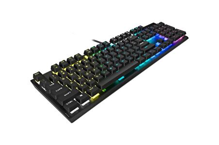 Corsair CH-910D019-TR K60 RGB PRO Cherry Viola Switch Türkçe Mekanik Oyuncu Klavye