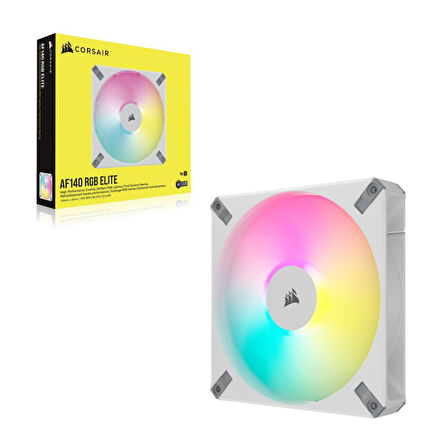 CORSAIR iCUE AF140 RGB ELITE 140mm PWM Beyaz Kasa Fanı