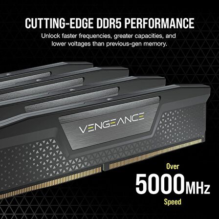 CORSAIR VENGEANCE DDR5 RAM 32GB (2x16GB) 6200MHz CL36 Intel XMP (CMK32GX5M2E6200C36)