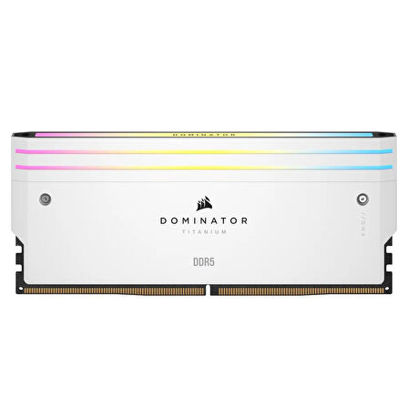 CORSAIR 48GB (2x24GB)Dominator Titanium RGB Beyaz 7000MHz CL40 DDR5 Dual Kit Ram CMP48GX5M2B7000C36W