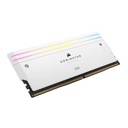 CORSAIR 48GB (2x24GB)Dominator Titanium RGB Beyaz 7000MHz CL40 DDR5 Dual Kit Ram CMP48GX5M2B7000C36W